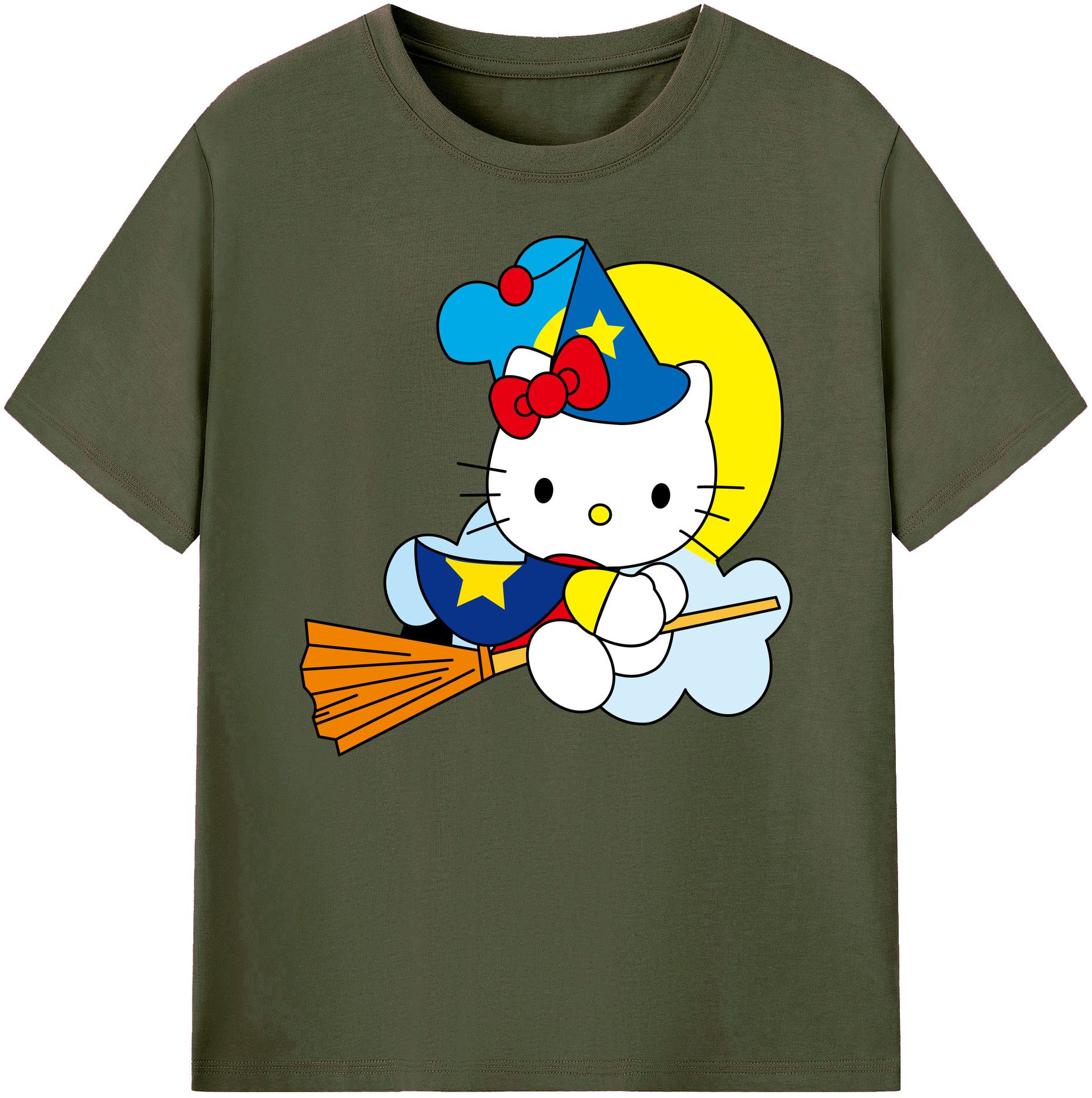 （画像用） Hello Kitty ハローキティ 綿100％ メンズ半袖Tシャツ｜肌触りやわらか＆通気性